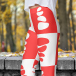 Verbluffende rode en witte steentjes patroon leggings<br><div class="desc">Opvallen in stijl: verhoog je mode spel met deze Pebbles leggings! Met een opvallend, kleurrijk ontwerp met gedurfde contrasten zijn deze leggings ideaal voor iedereen die een uniek tintje aan hun uiterlijk wil toevoegen. Of je nu op zoek bent naar een casual uitje of je aankleedt, ze zullen ervoor zorgen...</div>