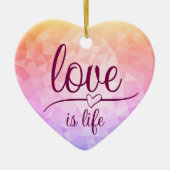 Verbluffende rode keramische siervoorwerpen keramisch ornament (Voorkant)