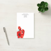 Verbluffende Rode Klaproos Persoonlijk Post-it® Notes (Kantoor)