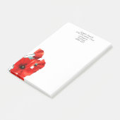 Verbluffende Rode Klaproos Persoonlijk Post-it® Notes (Schuin)
