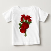 Verbluffende rode rozen en harten (Voorkant)