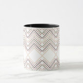 Verbluffende rode Stippen op een witte achtergrond Mok (Midden)