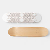 Verbluffende rode Stippen op een witte achtergrond Persoonlijk Skateboard (Horizontaal)