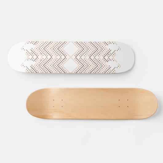 Verbluffende rode Stippen op een witte achtergrond Persoonlijk Skateboard (Horizontaal)