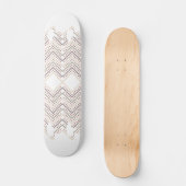 Verbluffende rode Stippen op een witte achtergrond Persoonlijk Skateboard (Voorkant)