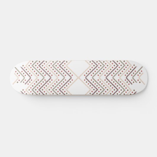 Verbluffende rode Stippen op een witte achtergrond Persoonlijk Skateboard (Horizontaal)