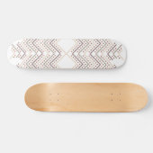 Verbluffende rode Stippen op een witte achtergrond Persoonlijk Skateboard (Horizontaal)