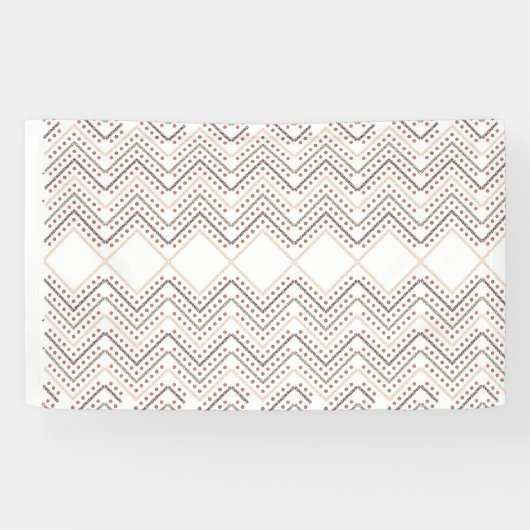 Verbluffende rode stippen op een witte achtergrond spandoek (Horizontaal)