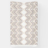 Verbluffende rode stippen op een witte achtergrond spandoek (Verticaal)