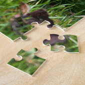 Verbluffende Rood-Shafted Northern Flicker op het  Legpuzzel (Zijkant)