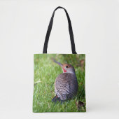 Verbluffende Rood-Shafted Northern Flicker op het  Tote Bag (Voorkant)