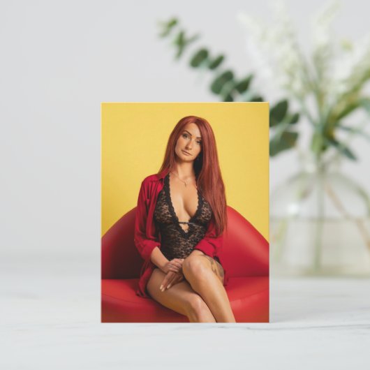 Verbluffende roodkopschoonheid briefkaart (Staand voorkant)