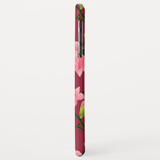 Verbluffende roze anjer Case-Mate iPhone case (Achterkant/links)