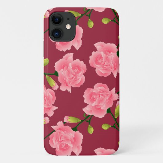 Verbluffende roze anjer Case-Mate iPhone case (Achterkant)