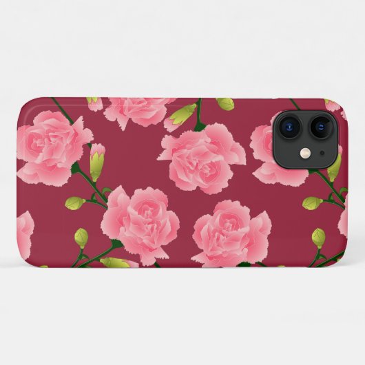 Verbluffende roze anjer Case-Mate iPhone case (Achterkant (horizontaal))