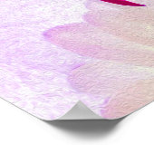 Verbluffende roze Cactus Dahlia Poster (Hoek)