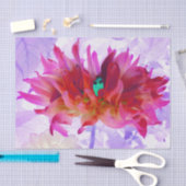 Verbluffende roze Cactus Dahlia Tissuepapier (Craft)