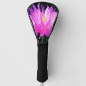 Verbluffende roze en Paarse Cactus Dahlia Golfheadcover (Voorkant)