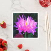 Verbluffende roze en Paarse Cactus Dahlia Servet (Insitu)