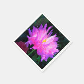 Verbluffende roze en Paarse Cactus Dahlia Servet (Hoek)