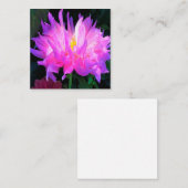 Verbluffende roze en Paarse Cactus Dahlia Vierkante Visitekaartje (Voorkant / Achterkant)