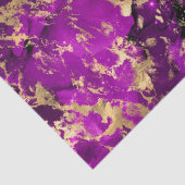 Verbluffende Roze & Gouden Marmer Melkweg Tissuepapier (Detail)