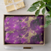 Verbluffende Roze & Gouden Marmer Melkweg Tissuepapier (Geschenk)
