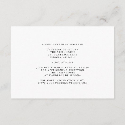 Verbluffende roze madeliefjes informatiekaartje (Achterkant)