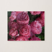 Verbluffende roze rozen legpuzzel (Horizontaal)