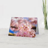 Verbluffende roze Sakura-bloemen in het voorjaar Kaart (Voorkant)