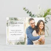 Verbluffende Sage Foto & QR Code Sla de Datum op Kaart (Staand voorkant)