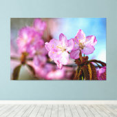 Verbluffende Sakura-bloemen in Springtime Canvas Afdruk (Insitu (Houten vloer))