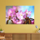Verbluffende Sakura-bloemen in Springtime Canvas Afdruk (Insitu (Woonkamer))