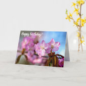 Verbluffende Sakura-bloemen in Springtime Kaart (Gele Bloem)