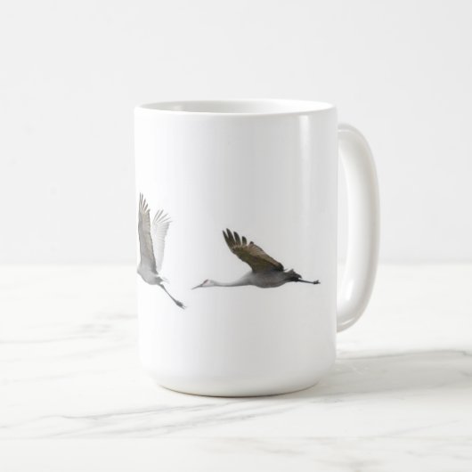 Verbluffende Sandhill Crane Mok (Voorkant rechts)