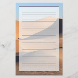 Verbluffende schaduwen van de woestijn briefpapier
