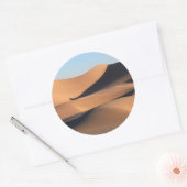Verbluffende schaduwen van de woestijn ronde sticker (Envelop)