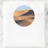 Verbluffende schaduwen van de woestijn ronde sticker (Tas)