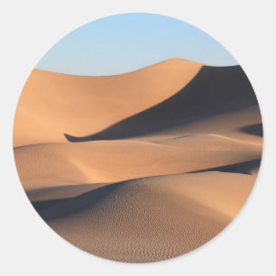 Verbluffende schaduwen van de woestijn ronde sticker