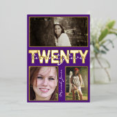 Verbluffende schoolkleuren 3 Uitnodiging tot Folie (Staand Voorkant)