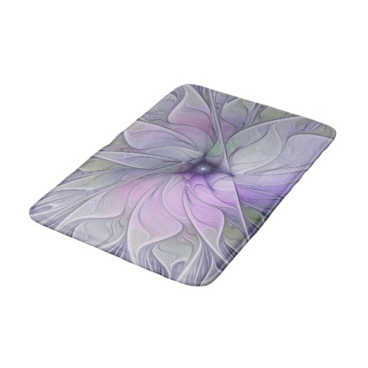 Verbluffende schoonheid Moderne Abstracte fractale Badmat (Gekanteld)