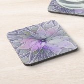 Verbluffende schoonheid Moderne Abstracte fractale Bier Onderzetter (Linkerzijde)