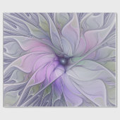 Verbluffende schoonheid Moderne Abstracte fractale Cadeaupapier (Vlak)