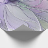 Verbluffende schoonheid Moderne Abstracte fractale Cadeaupapier (Hoek)