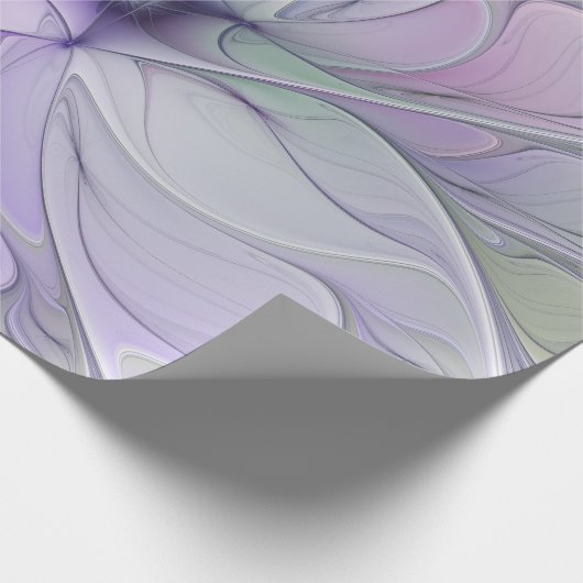 Verbluffende schoonheid Moderne Abstracte fractale Cadeaupapier (Hoek)