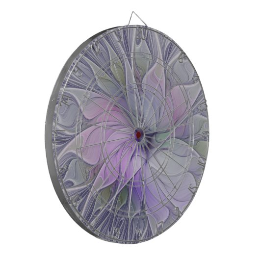 Verbluffende schoonheid Moderne Abstracte fractale Dartbord (Voorkant Links)