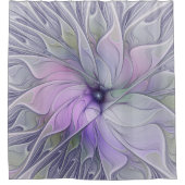 Verbluffende schoonheid Moderne Abstracte fractale Douchegordijn (Voorkant)