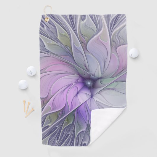 Verbluffende schoonheid Moderne Abstracte fractale Golfhanddoek (Insitu)