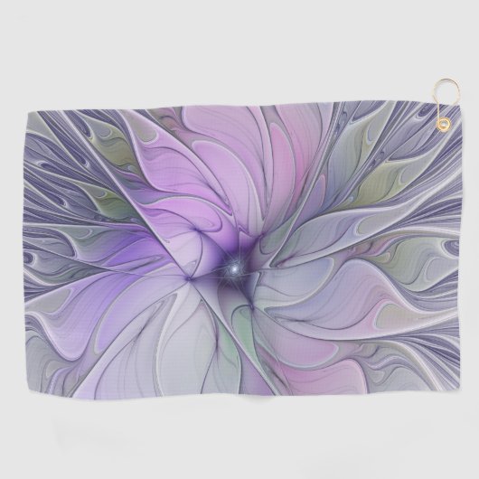 Verbluffende schoonheid Moderne Abstracte fractale Golfhanddoek (Horizontaal)