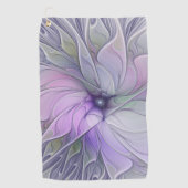 Verbluffende schoonheid Moderne Abstracte fractale Golfhanddoek (Voorkant)